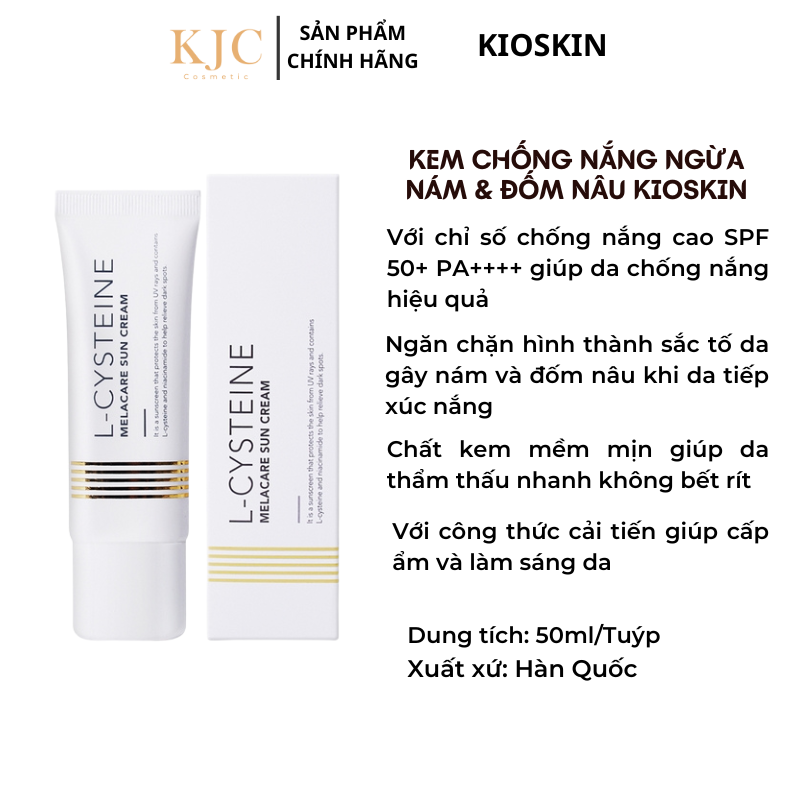 Kem Chống Nắng Ngừa Nám & Đốm Nâu - Kioskin Melacare Sun Cream