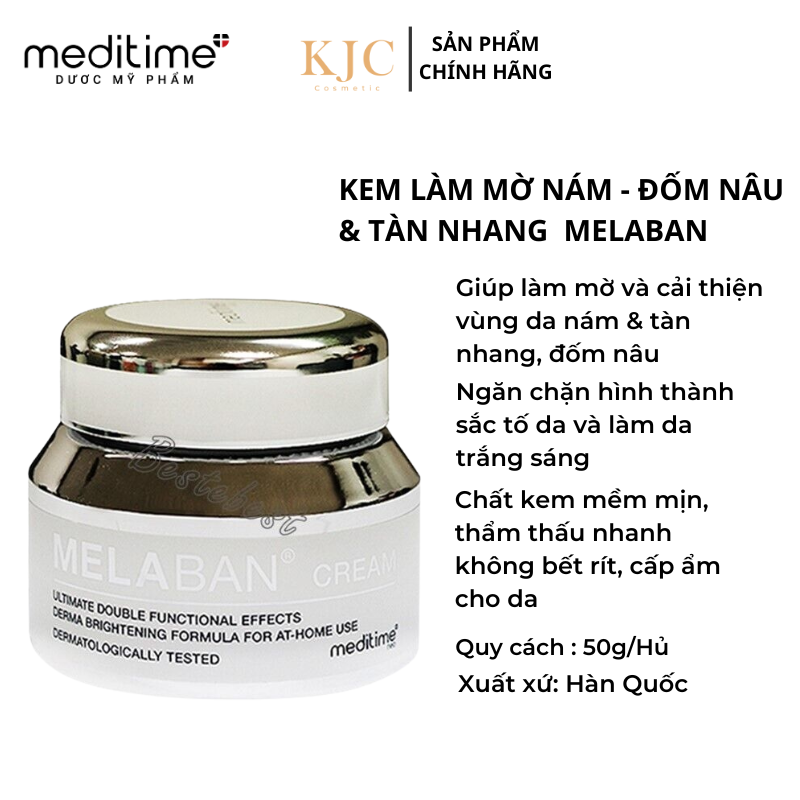 Kem Làm Mờ Nám Và Đốm Nâu - Melaban Cream - 50g