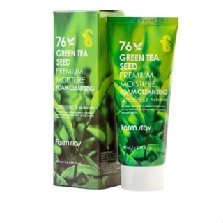 Sữa Rửa Mặt Chiết Xuất Trà Xanh - Farmstay 76 Green Tea seed premium moisture foam cleansing - 100ml
