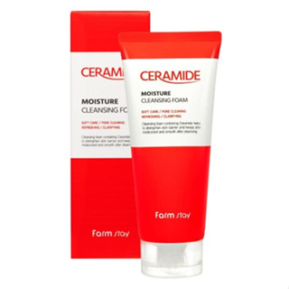 Sữa Rửa Mặt Bọt Ceramide - FARMSTAY CERAMIDE MOISTURE CLEANSING FOAM - 180ml