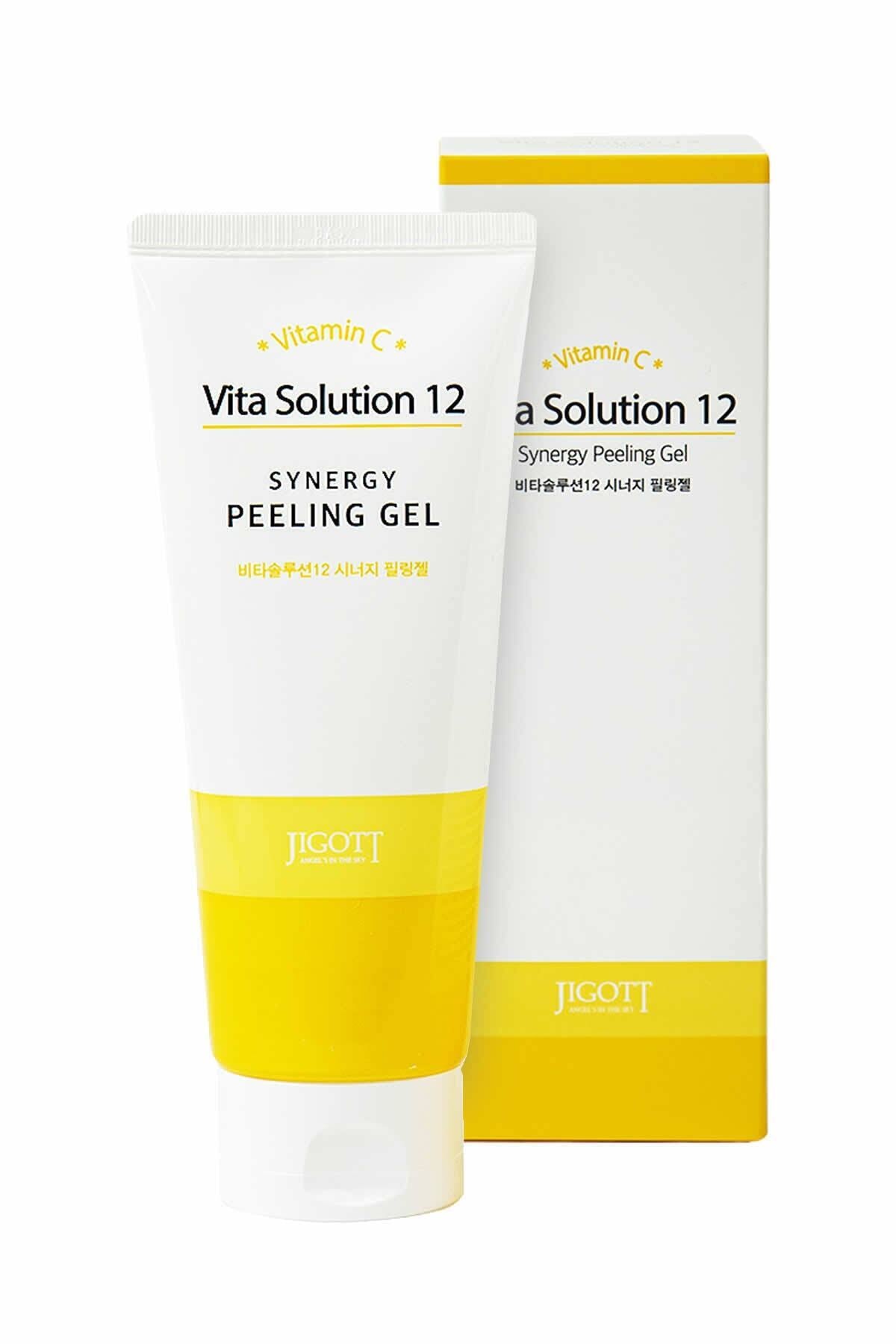 Gel Tẩy Tế Bào Chết Cấp Ẩm Cho Da- Jigott Vita Solution 12 Synergy Peeling Gel - 180ml
