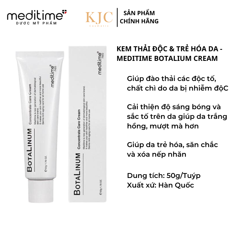 Kem Thải Độc & Trẻ Hóa Da - Meditime Botalinum Concentrate Care Cream - 50g