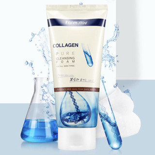 Sữa Rửa Mặt Tinh Chất Collagen Farmstay - FARMSTAY COLLAGEN PURE CLEANSING FOAM - 180ml
