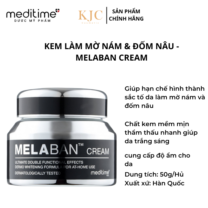 Kem Làm Mờ Nám Và Đốm Nâu - Melaban Cream - 50g